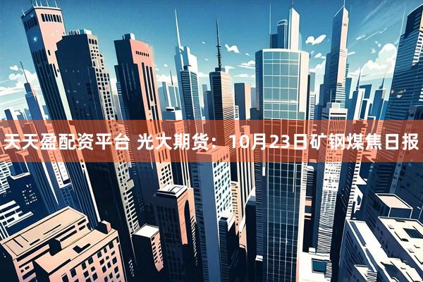 天天盈配资平台 光大期货：10月23日矿钢煤焦日报
